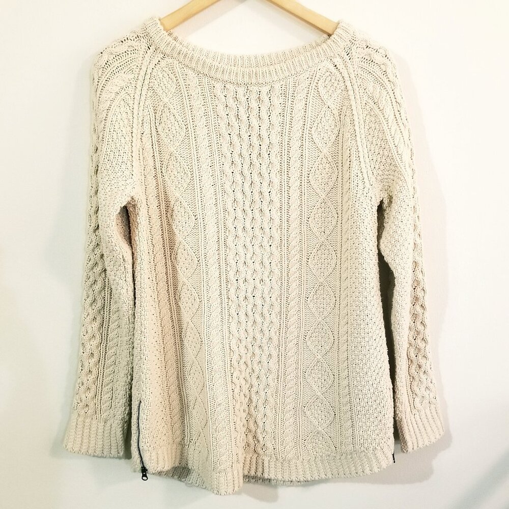 L.L. Bean Women's Signature Cotton Fisherman Tunic Sweater – 100% Cotton - Small